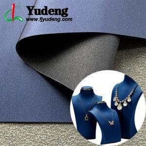 Pearl Blue Rexine Leather PU Leather Material for Jewelry Boxes