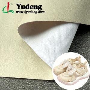 Snow White Faux Leather PU Leather Material for Shoes (Base Material Customizable)