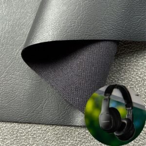Black Synthetic Leather PU Leather Roll Material for Headphone Earpads (Digital Device Body Contact Pads)
