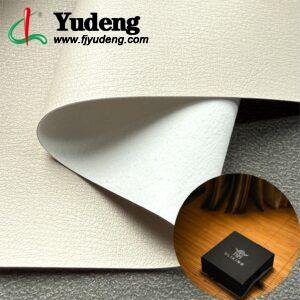 White Fake Leather PU Leather Roll Material for Package Box Surface Cover (Jewelry Box, Cosmetic Box, Electronics Box etc.)