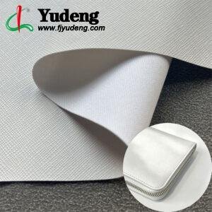 White PU Leather Material for Bags and Suitcases (Handbags, Backpacks, Luggage Cases Etc.)