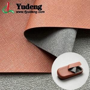 Cocoa Brown Fake Leather PU Leather Material for Spectacle Cases (Environmental Standard Certificated)