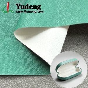 Green Artificial Leather PU Leather Material for Spectacle Cases (Base Material Customizable)
