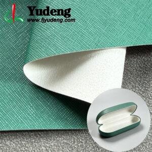 Teal Rexine PU Leather Material for Spectacle Cases (Accept OEM ODM Orders)
