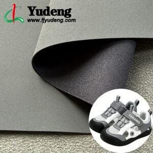 Dark Gray Fake Leather PU Leather Material for Shoes