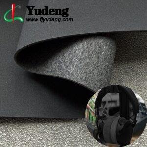 Black Rexine Leather PU Leather Roll Material for Headphone Earpads (Digital Device Body Contact Pads)