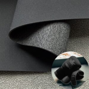 Black Fake Leather PU Leather Roll Material for Gym Equipments (Sandbag, Boxing Gloves, Exercise Machines etc.)