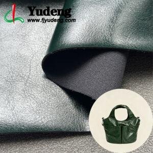 Green PU Leather Material for Bags and Suitcases (Handbags, Backpacks, Luggage Cases Etc.)
