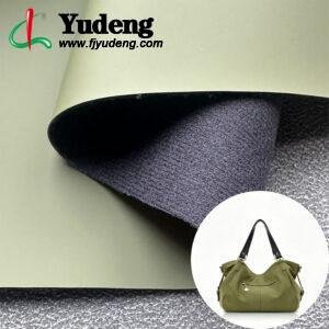 Green PU Leather Material for Bags and Suitcases (Handbags, Backpacks, Luggage Cases Etc.)