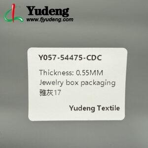 Elegant Gray Faux Leather PU Leather Material for Jewelry Boxes