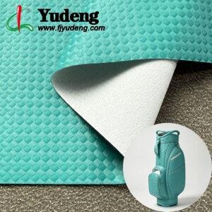Green Artificial Leather PU Leather Material for Fishingbags/Golf Bags (Packed in Rolls)