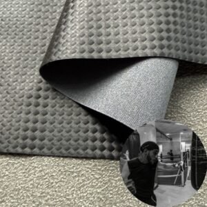 Black Fake Leather PU Leather Roll Material for Gym Equipments (Sandbag, Boxing Gloves, Exercise Machines etc.)