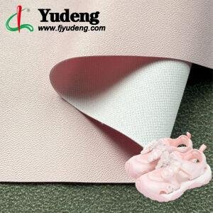 Pink Rexine PU Leather Material for Shoes (Environmental Standard Certificated)