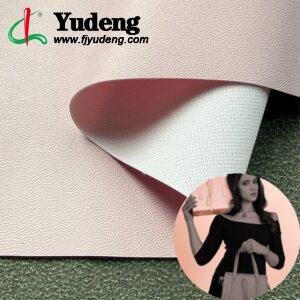 Pink Leather Fabric PU Leather Roll Material for Bags and Suitcases (Handbags, Backpacks, Luggage Cases etc.)