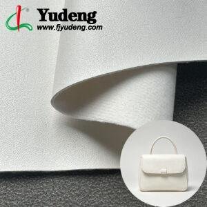 White PU Leather Material for Bags and Suitcases (Handbags, Backpacks, Luggage Cases Etc.)