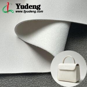 White PU Leather Material for Bags and Suitcases (Handbags, Backpacks, Luggage Cases Etc.)