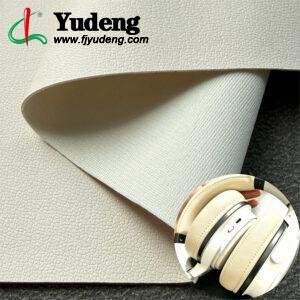 White Rexine Roll PU Leather Material for Earphones/Headphones (Pattern Style and Color Customizable)