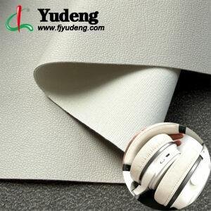 Gray Environmental Leather PU Leather Material for Earphones/Headphones (Pattern Style and Color Customizable)
