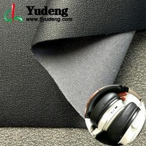 Black Man Made Leather PU Leather Material for Package Box Cover