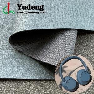 Blue Artificial Leather PU Leather Material for Earphones/Headphones (Packed in Rolls)