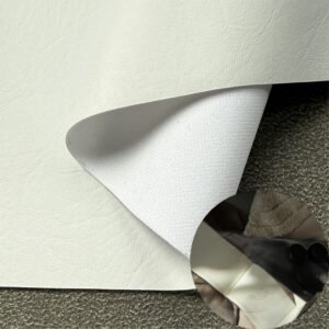 White Rexine Leather PU Leather Roll Material for Writing Notebook Cover Book Front Cover