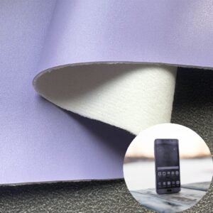 Purple Leather Fabric PU Leather Roll Material for Tablet Cases Phone Cover