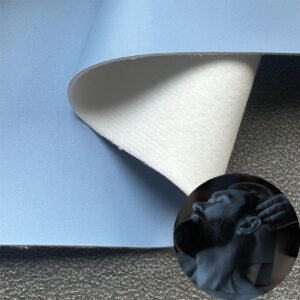 Blue Environmental Leather PU Leather Roll Material for Massage Devices (Head Massager, Eye Massage Machine etc.)