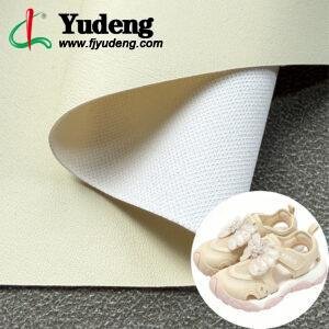 Frosted Ivory Environmental Leather PU Leather Material for Shoes (Packed in Rolls)