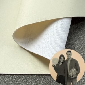 White Rexine Leather PU Leather Roll Material for Glasses Package Box Spectacle Case
