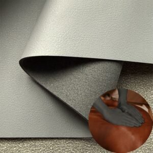 Gray Faux Leather PU Leather Roll Material for Massage Equipments Hair Styling Beauty Equipments