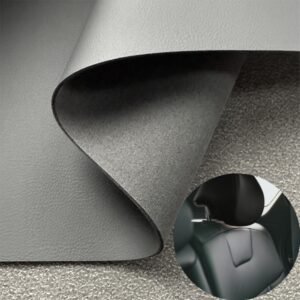 Gray PU Leather from China PU Leather Roll Material for Car Seats Automobile Interior
