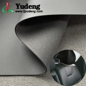 Gray PU Leather from China PU Leather Roll Material for Car Seats Automobile Interior
