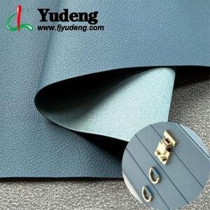 Blue Vegan Leather PU Leather Material for Package Box Cover
