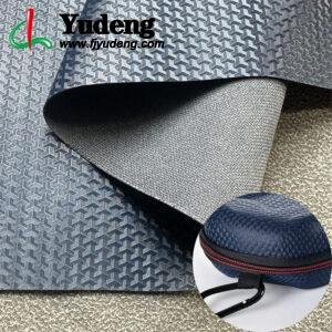 Dark Blue Rexine PU Leather Material for Fishingbags/Golf Bags (Environmental Standard Certificated)