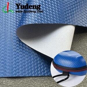 Blue PU Leather Material for Surface Cover (Heat Pressing or Sewing)