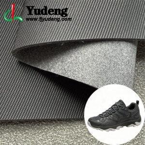 Black Environmental Leather PU Leather Material for Shoes (Environmental Standard Certificated)