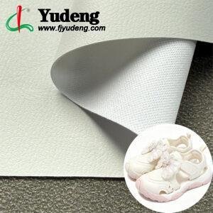 White Faux Leather PU Leather Material for Shoes