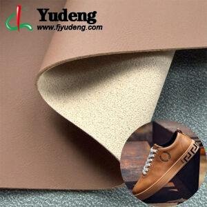 Brown Imitation Leather PU Leather Material for Shoes