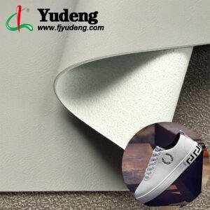 Light Gray Artificial Leather PU Leather Material for Shoes (Accept OEM ODM Orders)