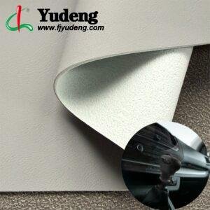 Gray Fake Leather PU Leather Roll Material for Car