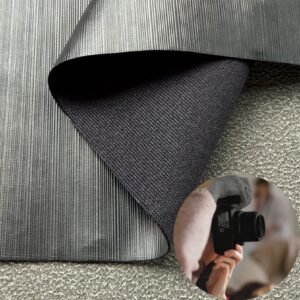 Black Environmental Leather PU Leather Roll Material for Electronic Products (Camera, Radio, Game Machine, Remote Control etc.)
