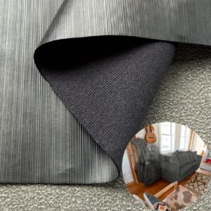 Black Leatherette PU Leather Roll Material for Upholstery Furniture or Decoration (Sofas, Beds, Cabinets, Interior Wall etc.)