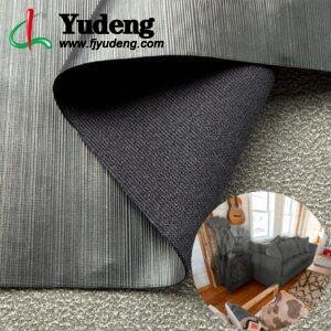 Black Leatherette PU Leather Roll Material for Upholstery Furniture or Decoration (Sofas, Beds, Cabinets, Interior Wall etc.)