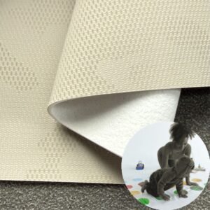 Beige Leatherette PU Leather Roll Material for Baby Crawling Mats Ground Cushioning Pads