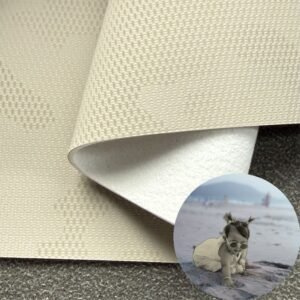 Beige Leatherette PU Leather Roll Material for Baby Crawling Mats Ground Cushioning Pads