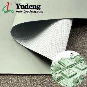 Green Gray Rexine Leather PU Leather Material for Jewelry Boxes
