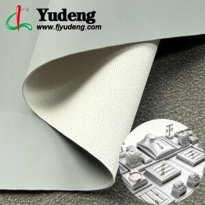 Gray Leather Fabric PU Leather Material for Jewelry Boxes (Base Material Customizable)