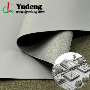 Silver PU Leather from China PU Leather Material for Jewelry Boxes