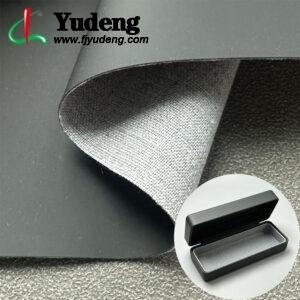 Black Rexine Roll PU Leather Material for Package Box Cover (Environmental Standard Certificated)