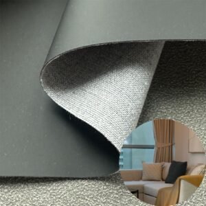 Black Environmental Leather PU Leather Roll Material for Upholstery Furniture or Decoration (Sofas, Beds, Cabinets, Interior Wall etc.)